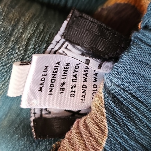 Aysha Bali Linen Rayon Blend Boho Maxi Skirt, Small - Picture 11 of 14